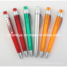 Colored Plastic Ball Pen with Metal Clip (LT-Y022)